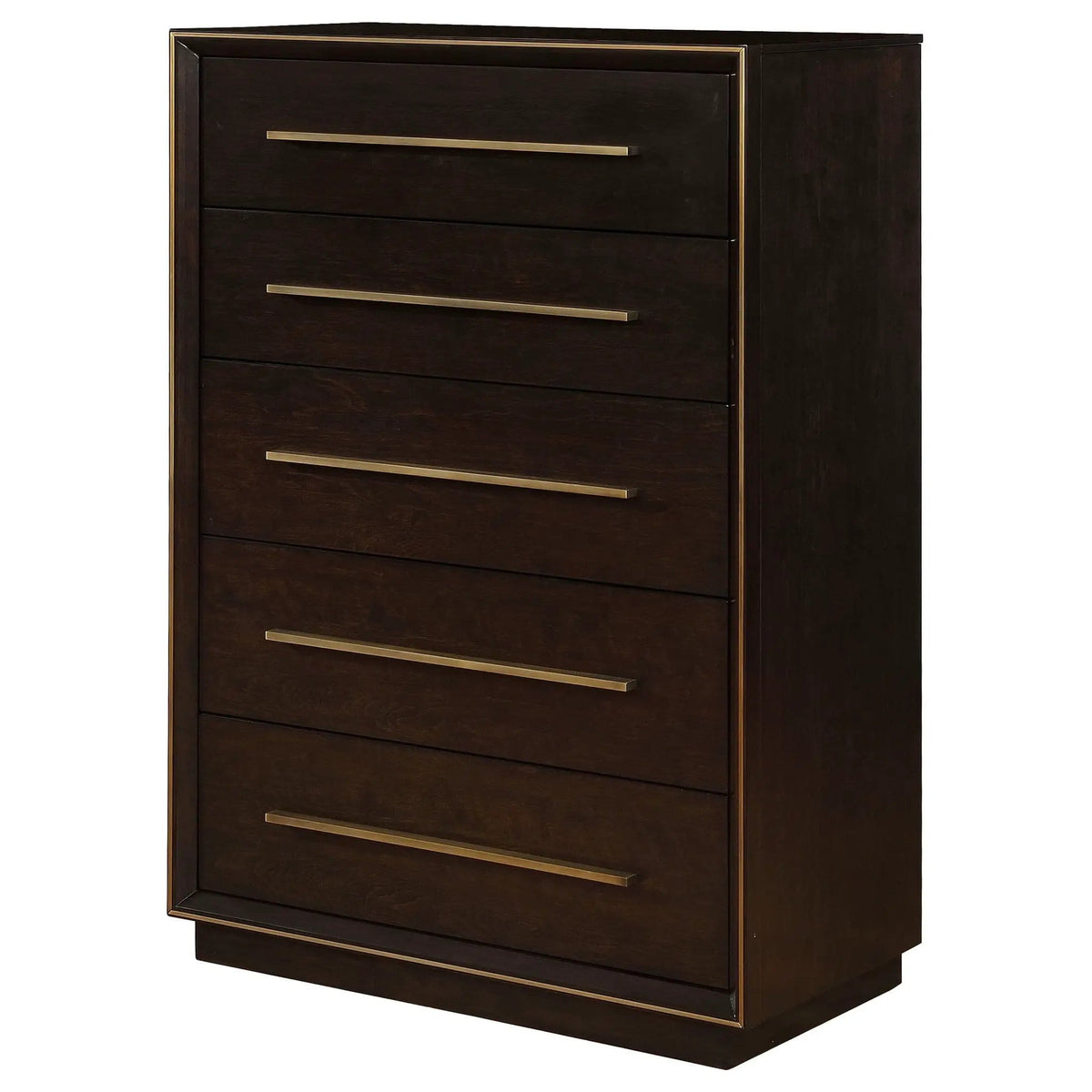 Durango 5-drawer Bedroom Chest Smoked Peppercorn | 38 x 20 x 54.5 in | Engineered Wood & Veneer | Bedroom