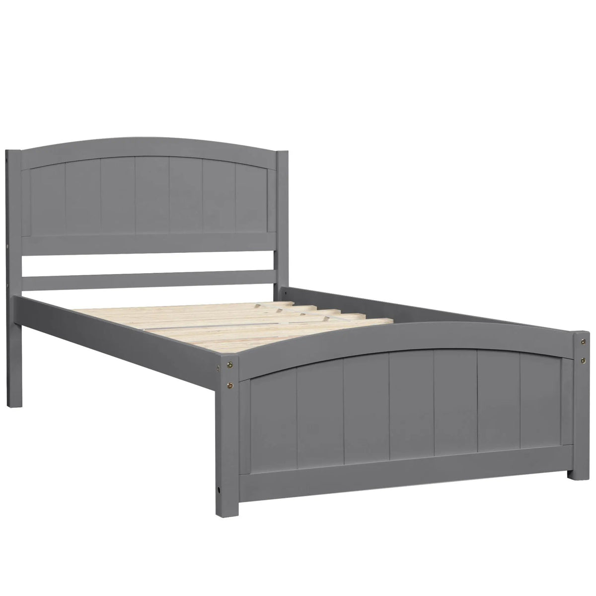 Wood Platform Bed | Headboard And Footboard | Slat Support | Minimalist Style