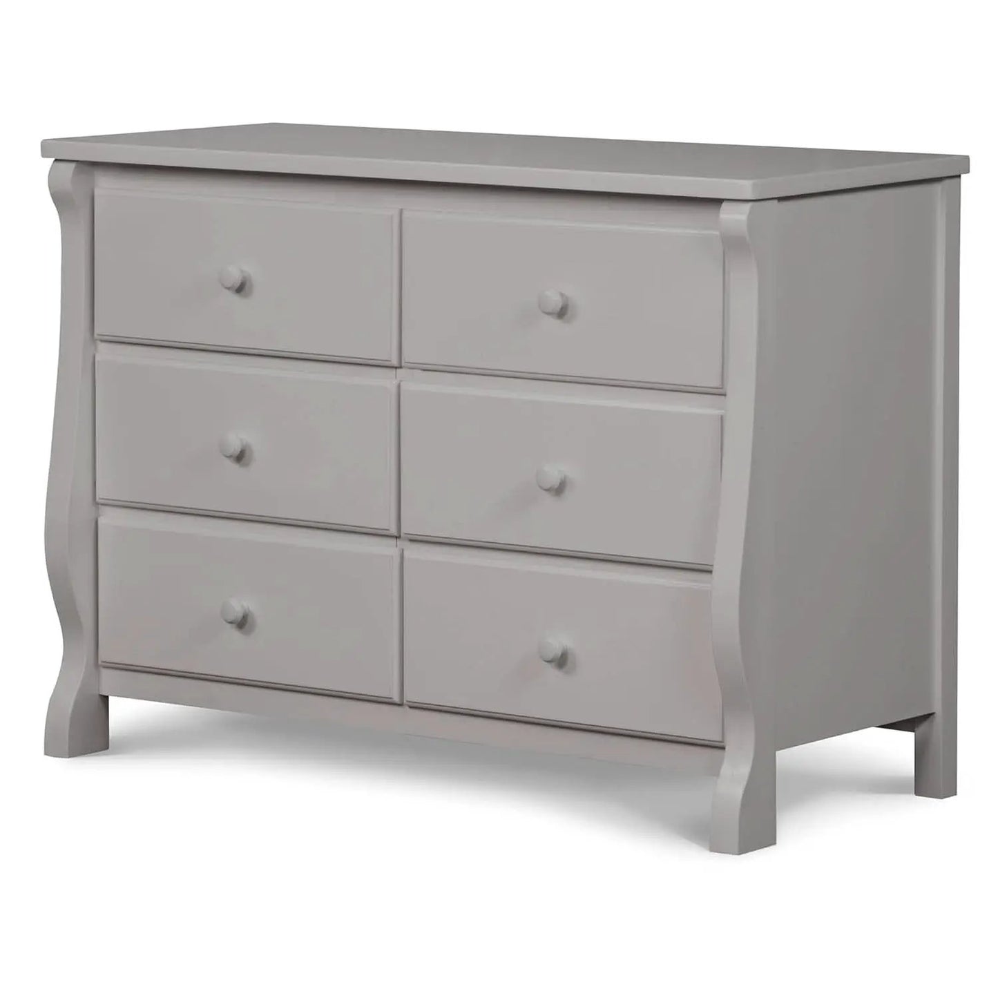 Six Drawer Dresser In Grey With Interlocking Drawers from PriceLows™