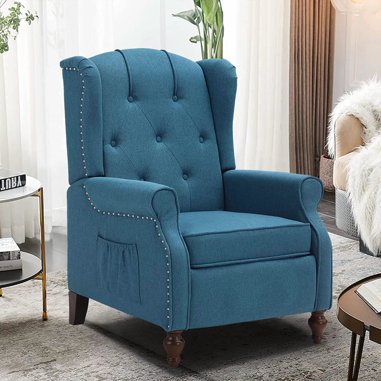 Wingback Recliner Chair With Massage And Heat Living Room from PriceLows™