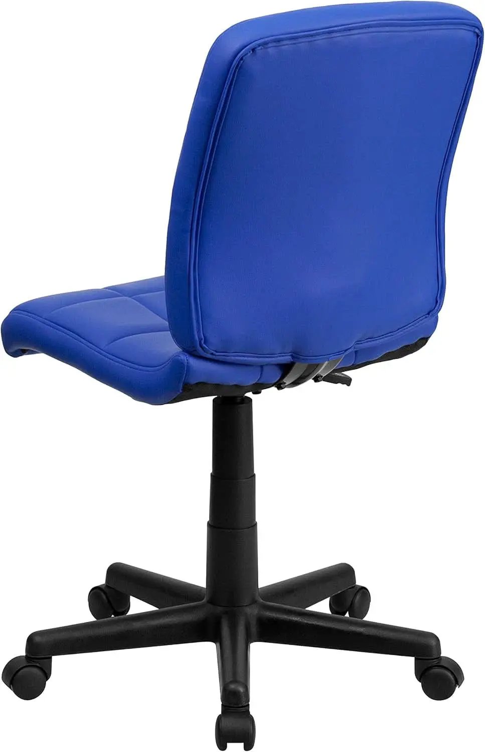 Clayton Blue Mid Back Quilted Vinyl Swivel Office Chair from PriceLows™