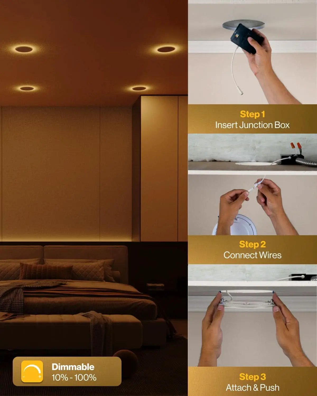 Sunco 24-Pack 4 Inch Ultra Thin LED Recessed Ceiling Lights from PriceLows™