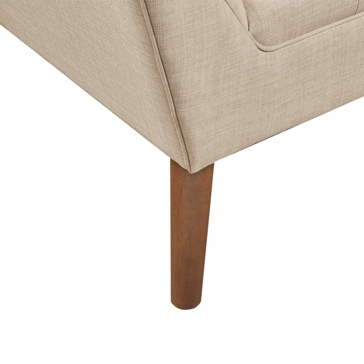 Modern Lounge Chair | Button Tufting | Mid-Century Design | Comfortable Armrests