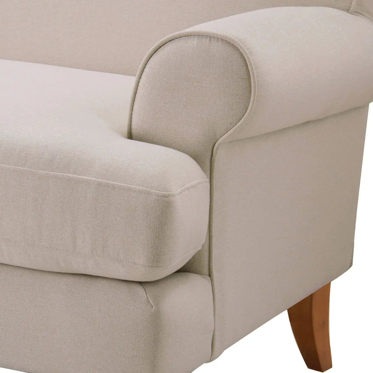 Alana Lawson Modern Three Cushion Tightback Sofa | 3 Pieces | Solid Wood & Plywood | Living Room