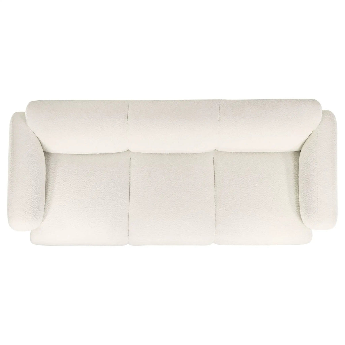 Dorset 2-piece Upholstered Round Track Arm Sofa Set | 2-Piece Set | Fabric | White