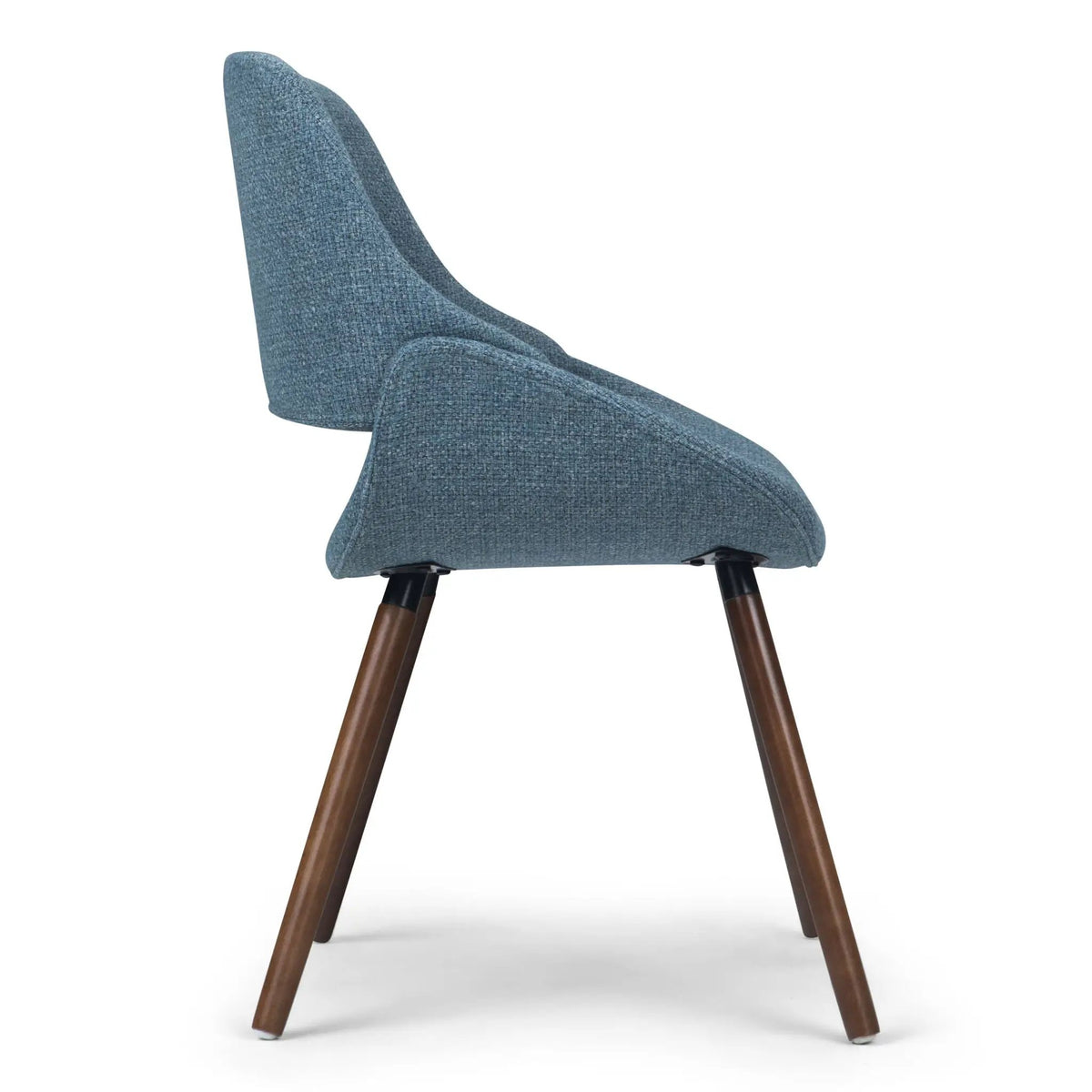 Malden Upholstered Bentwood Dining Chair | Mid Century Modern | Solid And Engineered Wood | High Density Foam