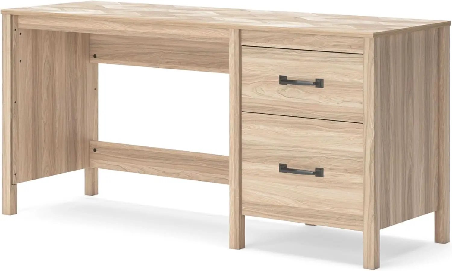 Battelle 60 Inch Wide Light Brown Home Office Desk from PriceLows™