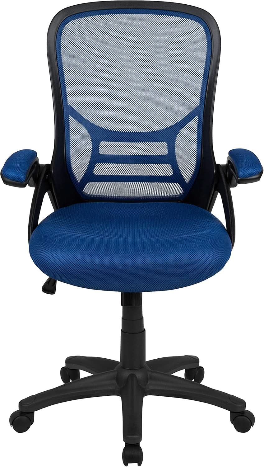 Swivel Office Chair With Lumbar Support And Flip Up Armrests from PriceLows™