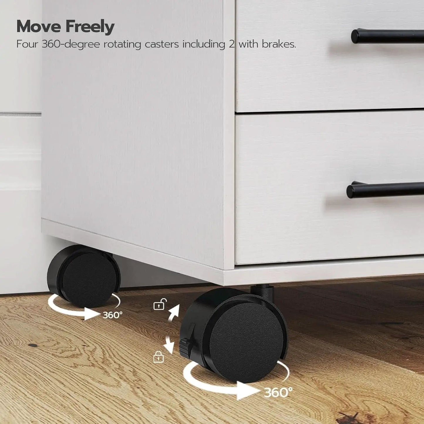 White 7 Drawer File Cabinet Storage For Home Office from PriceLows™