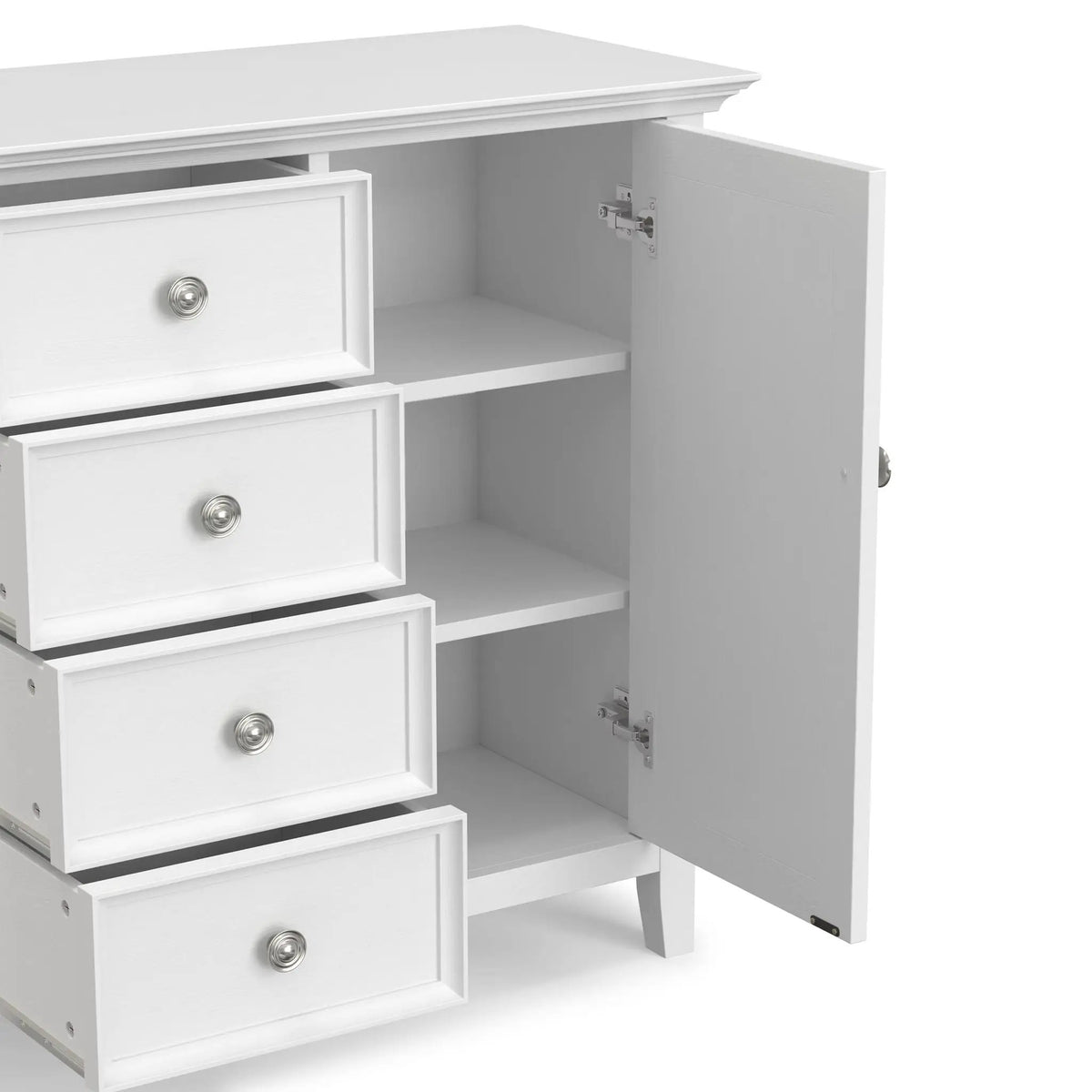 Amherst Storage Cabinet | Medium Handcrafted Solid Wood | NC Lacquer Finish | Multipurpose Storage