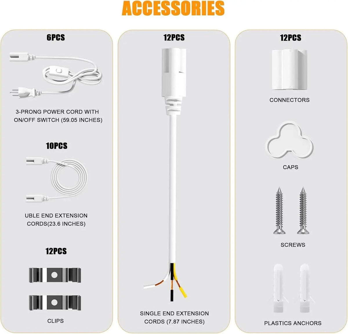 4FT LED Shop Light 6000K 50W Linkable Ceiling Fixture from PriceLows™