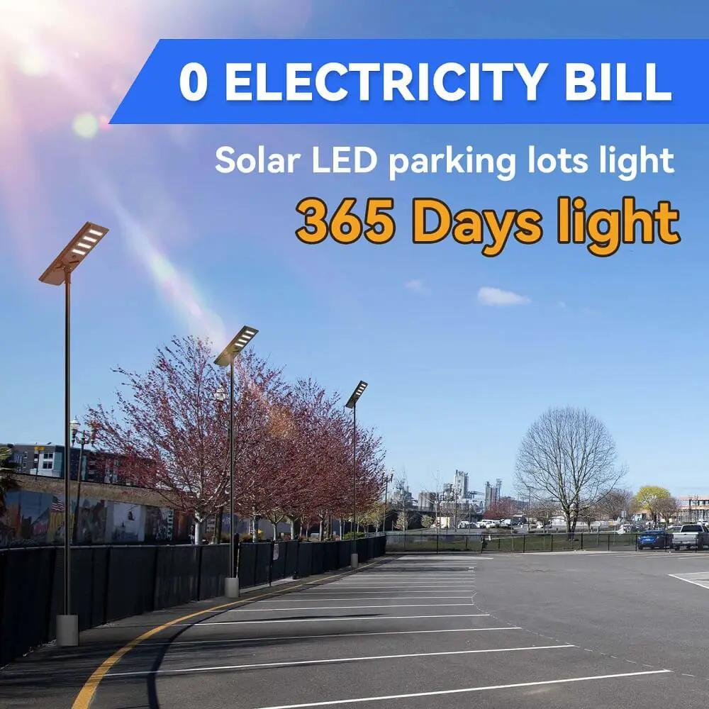Commercial Solar Led Parking Lot Light | Ip65 Weatherproof | 5 Year Lifespan