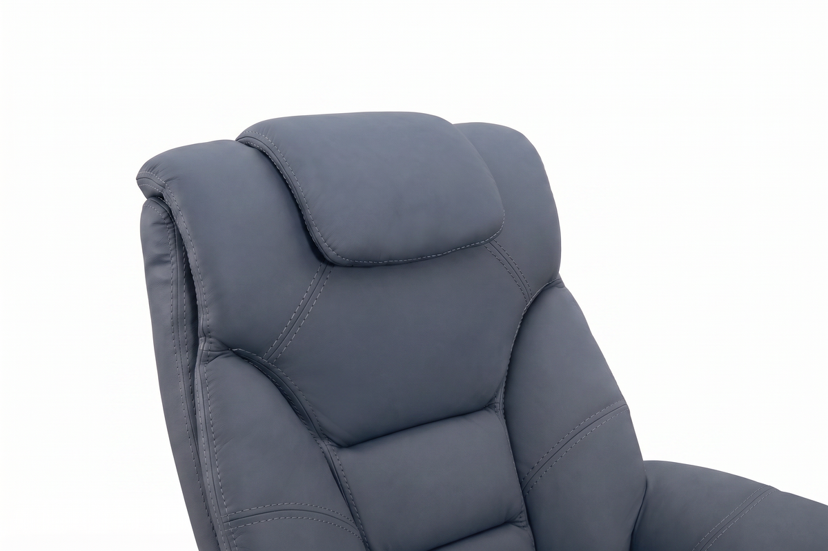 Contemporary Euro Recliner | Plush Cushioning | With Ottoman
