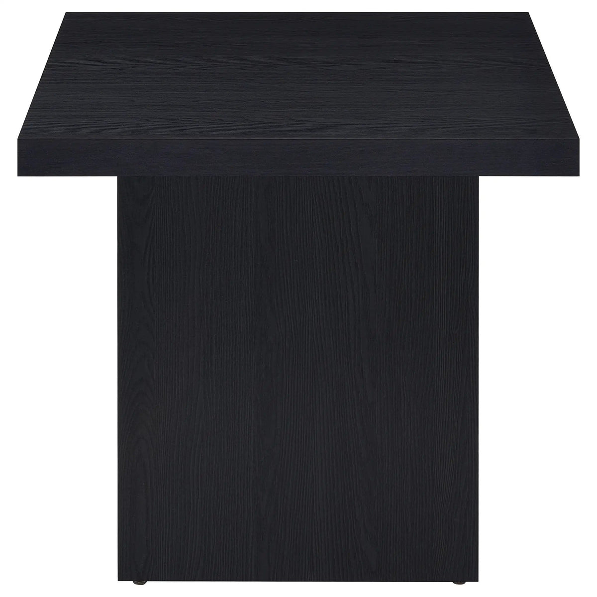 Devar 2-piece Square Cocktail Coffee End Table Set | 2-Piece Set | Engineered Wood & Veneer | Black