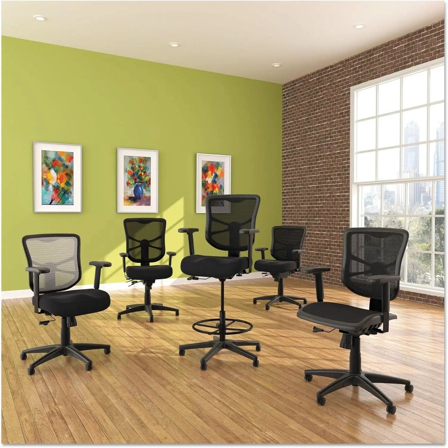 Elusion High Back Mesh Office Chair Black Adjustable Tilt from PriceLows™