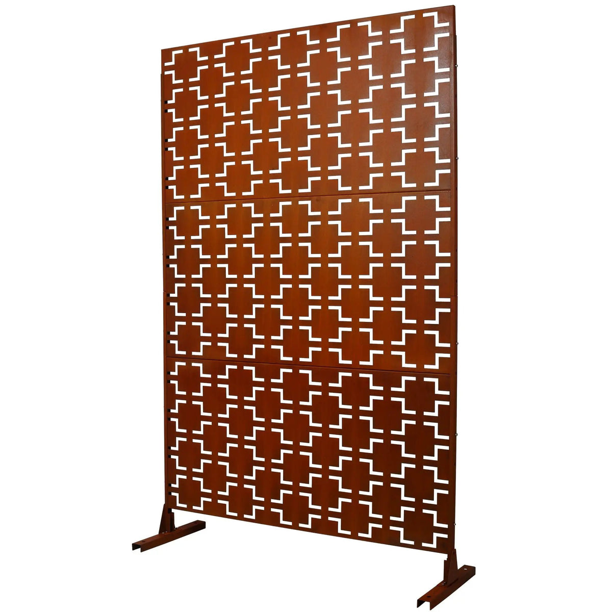 Metal Privacy Screen | Freestanding Divider | Rust Resistant