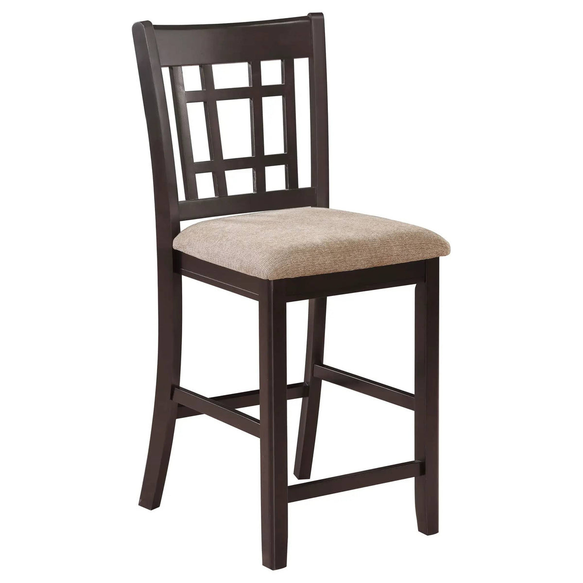 Lavon Wood Counter Height Dining Chair Tan and Espresso (Set of 2) Counter Height | 18.5 x 20.25 x 41.25 in | Wood | Dining Room