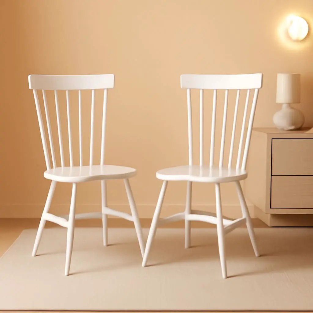 Parker Parkse Off White Side Chair Set Of Two Dining Chairs from PriceLows™