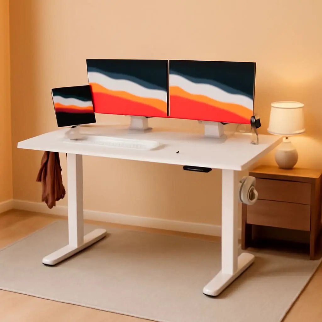 Electric Standing Desk 48 By 24 Inch With 4 Memory Height Settings from PriceLows™