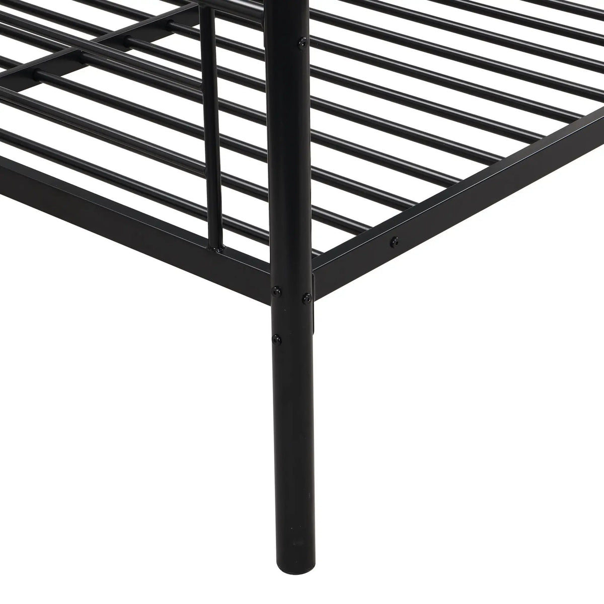 Modern Metal Bunk Bed | Steel Frame | Safe Stairs | Space-Saving Design