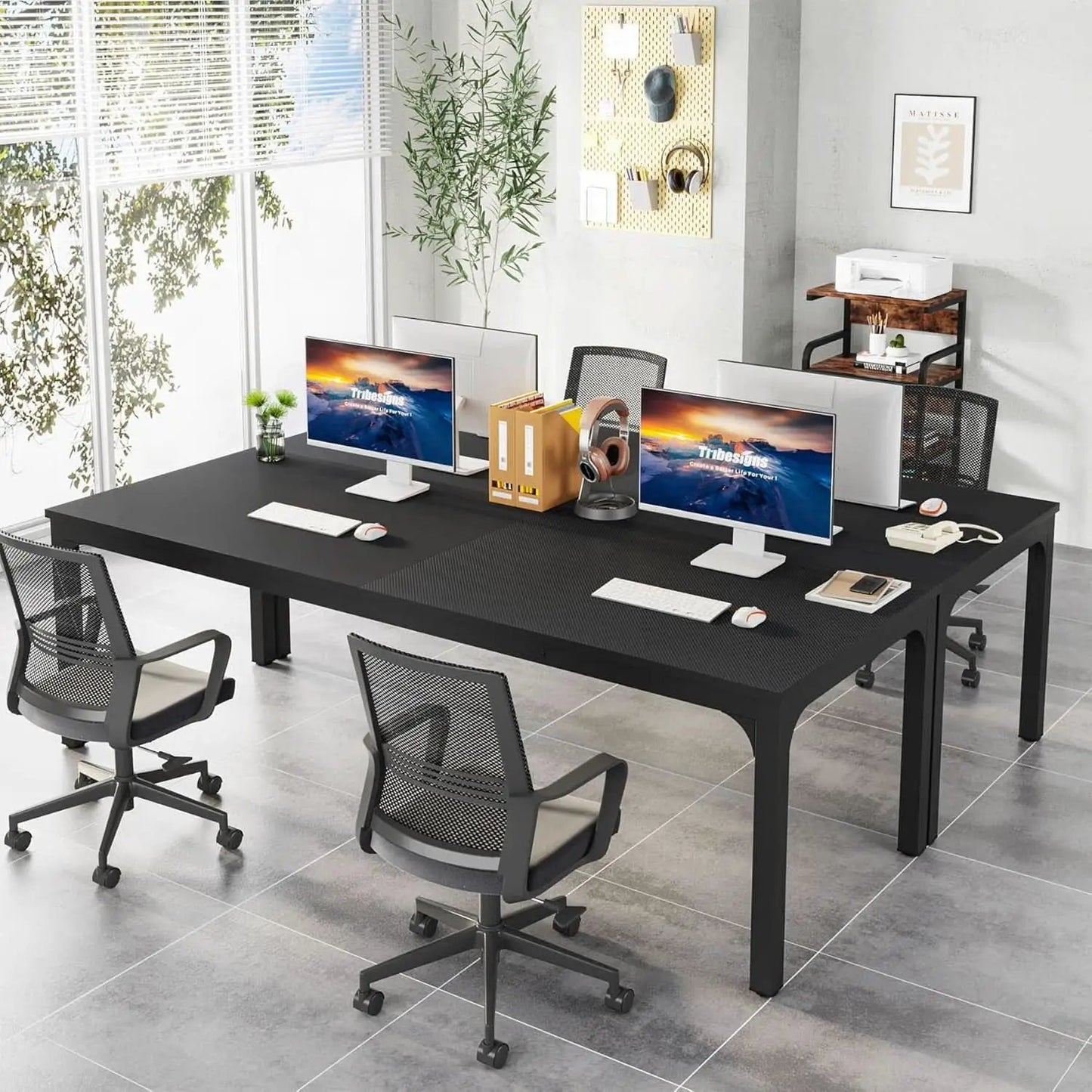 78.7 Inch Ultra Long Industrial Grade Two Person Desk from PriceLows™