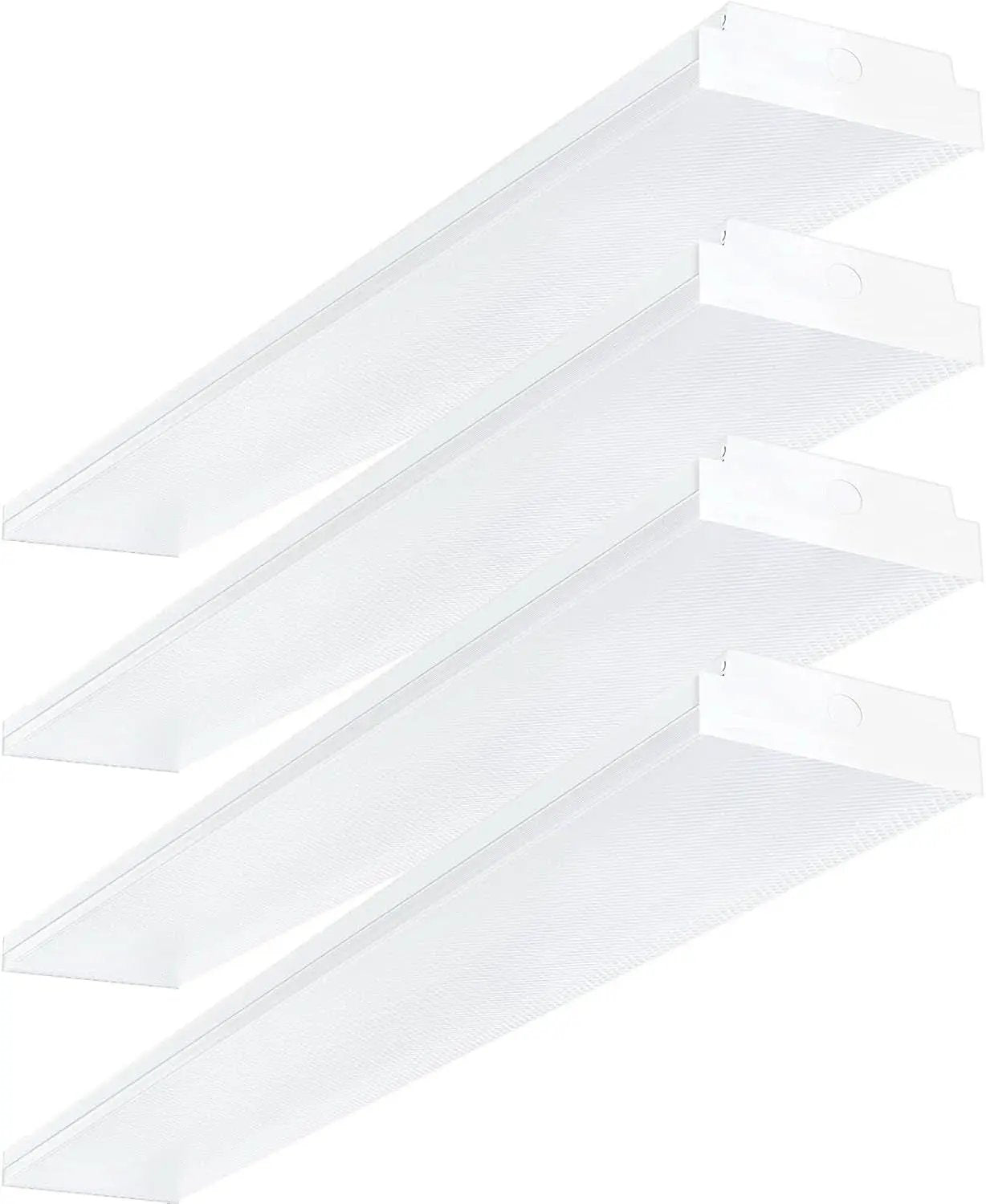 4Ft LED Wraparound Shop Lights 6000K 4400 Lumens 4 Pack from PriceLows™