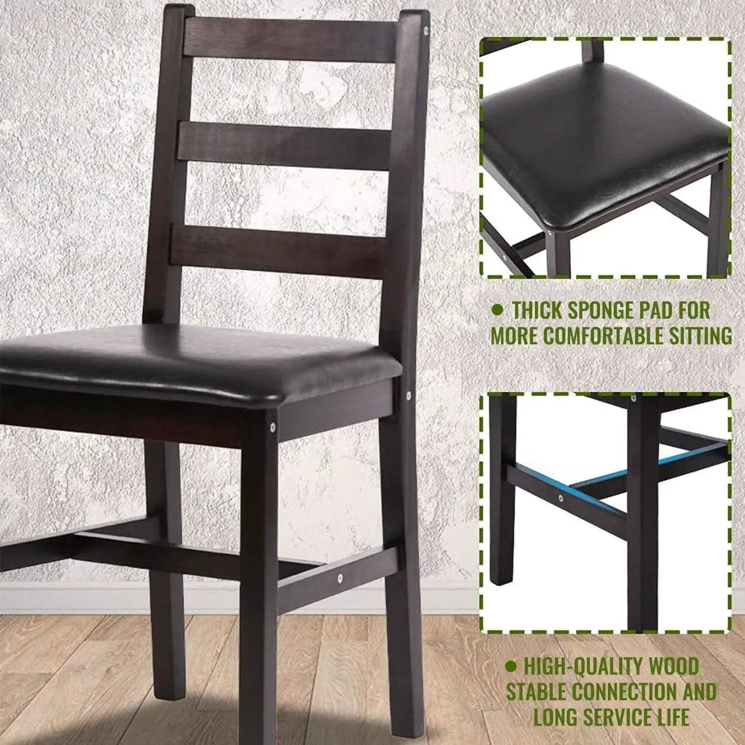 Brown Premium Luxurious Solid Wood Dining Table For Four from PriceLows™