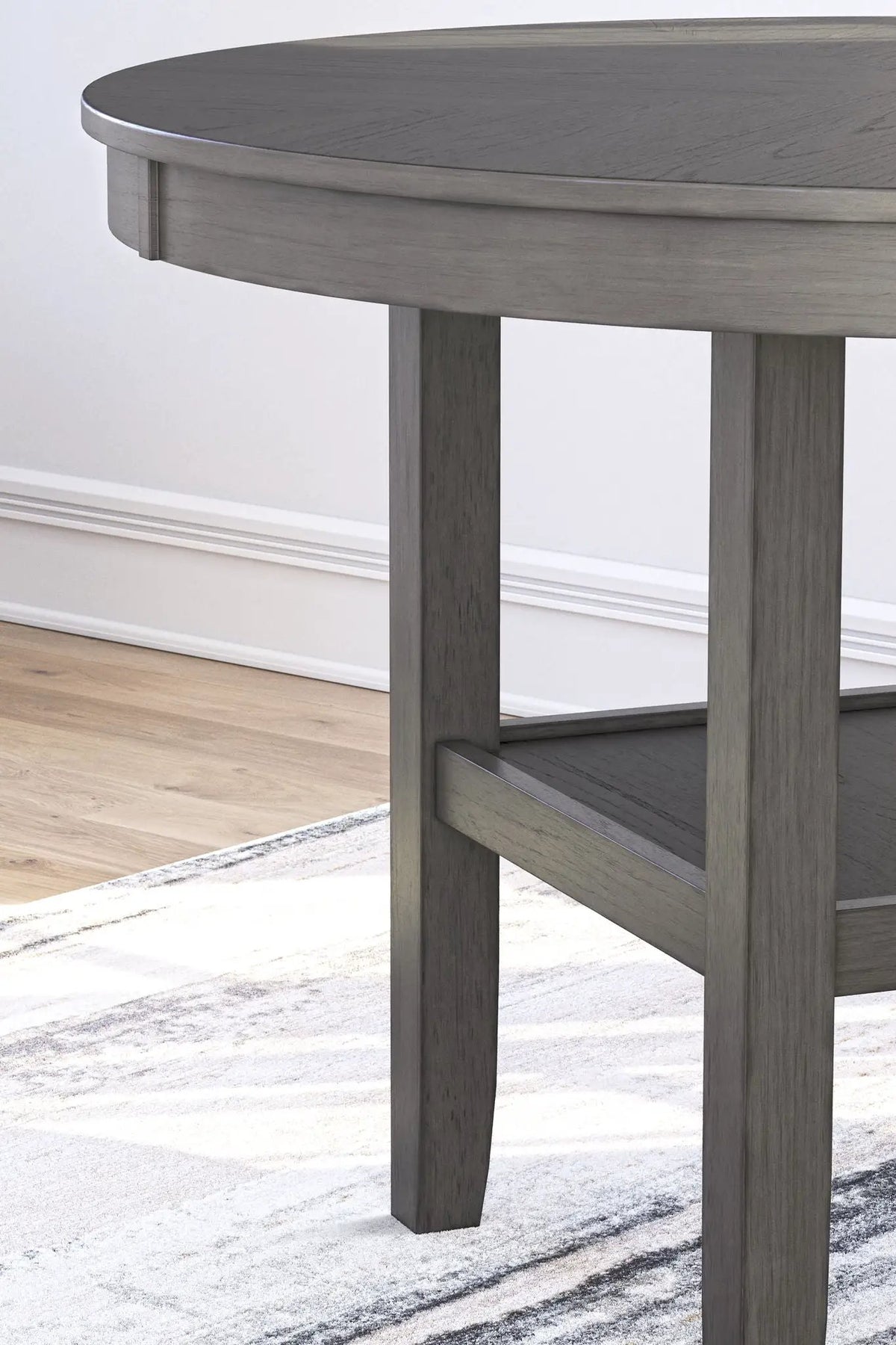 Wrenning Dining Room Table Set | 5-Piece | Gray Finish | 42 Inch Square Table