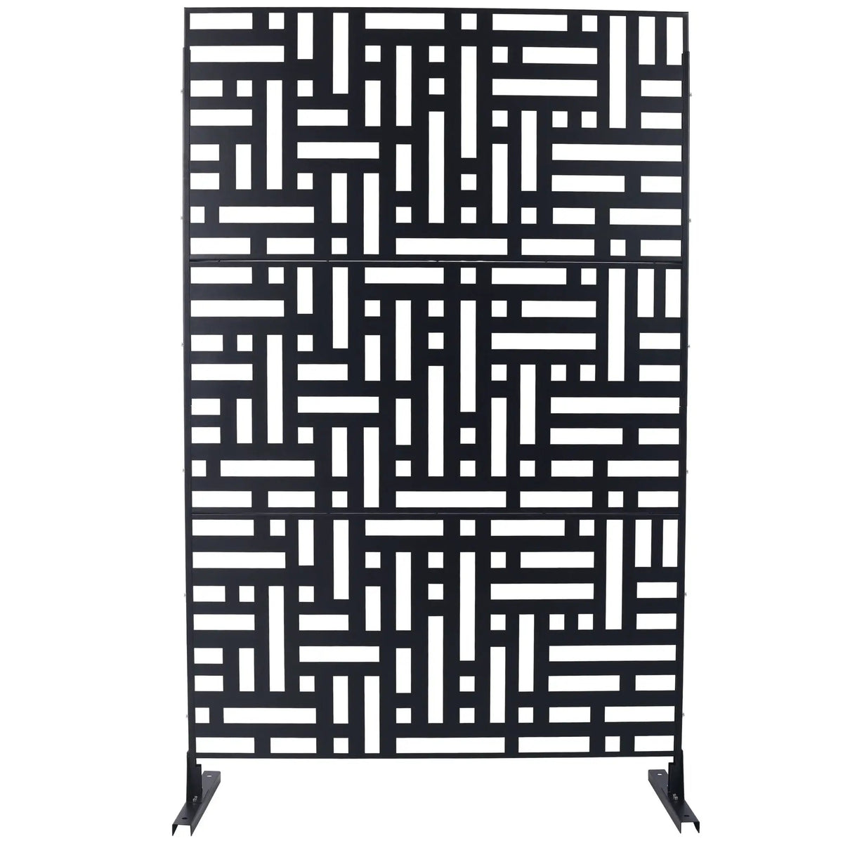 Metal Privacy Screen | Freestanding Frame | Rust Resistant | Indoor Use