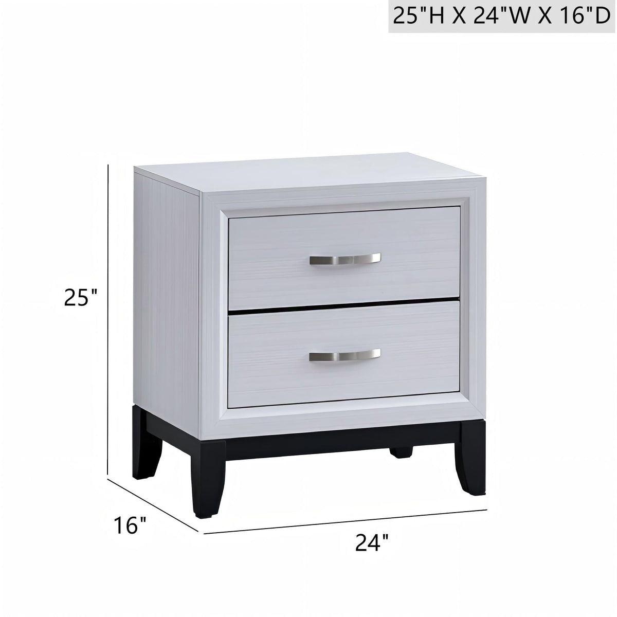 Glasgow Nightstand With English Dovetail Drawers | 2 Pieces | Bedroom Furniture | Bedroom