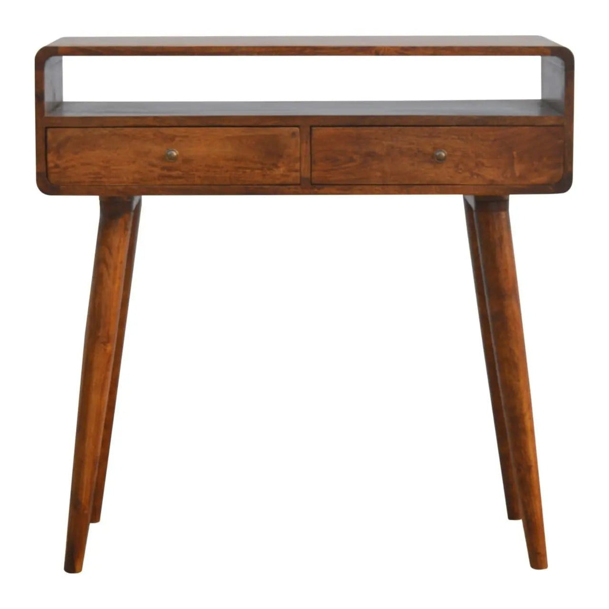 Curved Chestnut Console Table | 3 Pieces | Mango Wood | Living Room