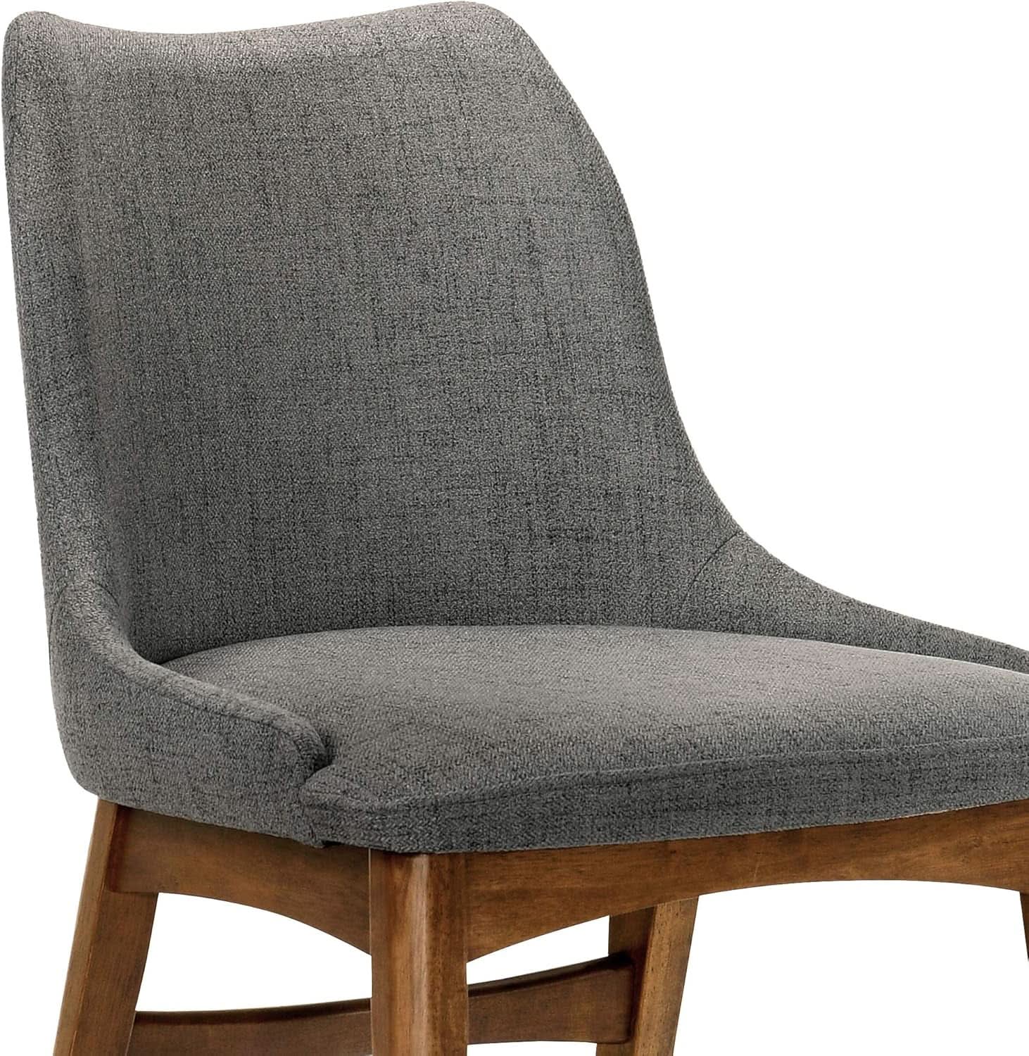 Azalea Charcoal Fabric Wood Dining Side Chairs 19 Inch Seat Height from PriceLows™