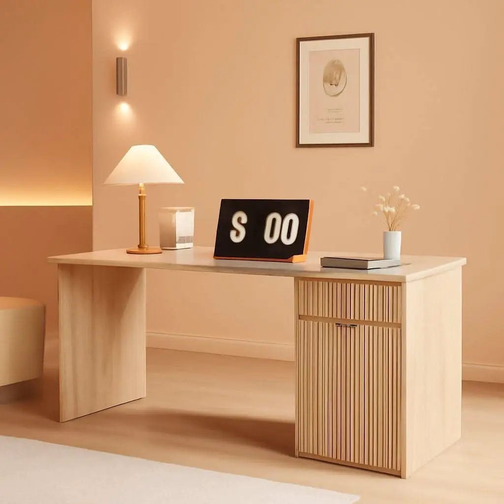 60 Inch Handcrafted Executive Desk With Generous Storage from PriceLows™