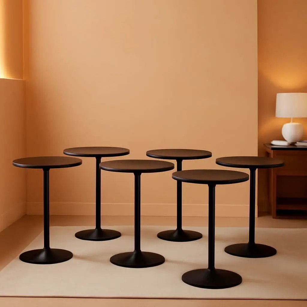 Bar Table Convertible Height Twenty Four Inch RoundTop Surface from PriceLows™