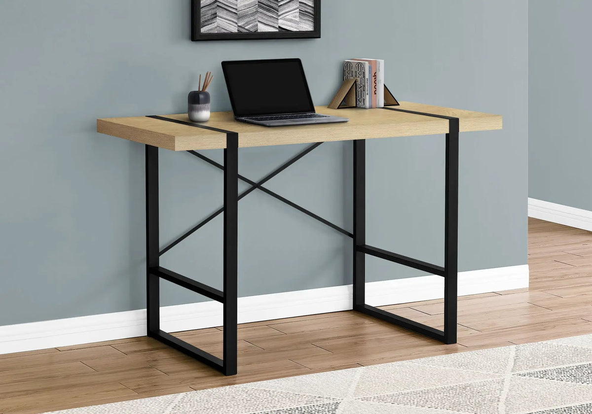 Computer Desk For Home Office | 49 Inch Width | Thick-Panel Desktop | Sturdy Metal Legs