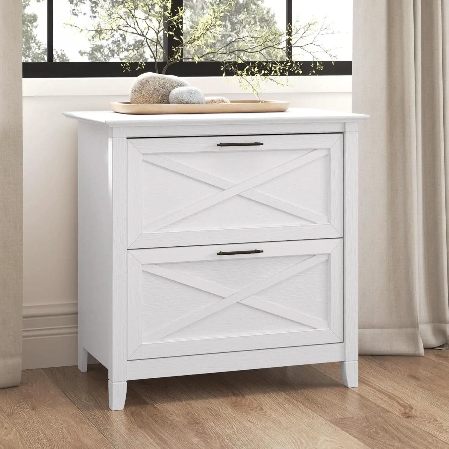 Key West Lateral File Cabinet 2 Drawer Modern Farmhouse from PriceLows™