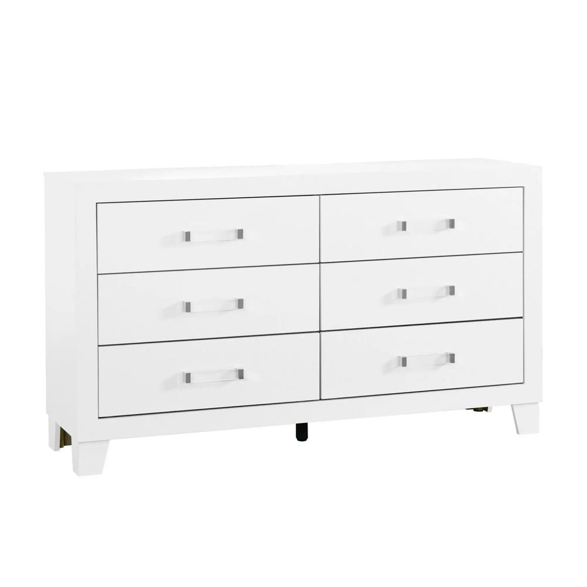 Omoda Dresser | 58.46 x 16.22 x 33.27 in | Wood & Acrylic | White