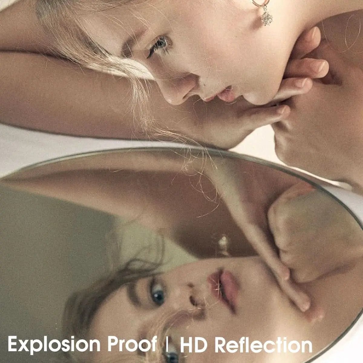 Gold Full Length Door Mirror 16x50 Inches Arched Over the Door from PriceLows™