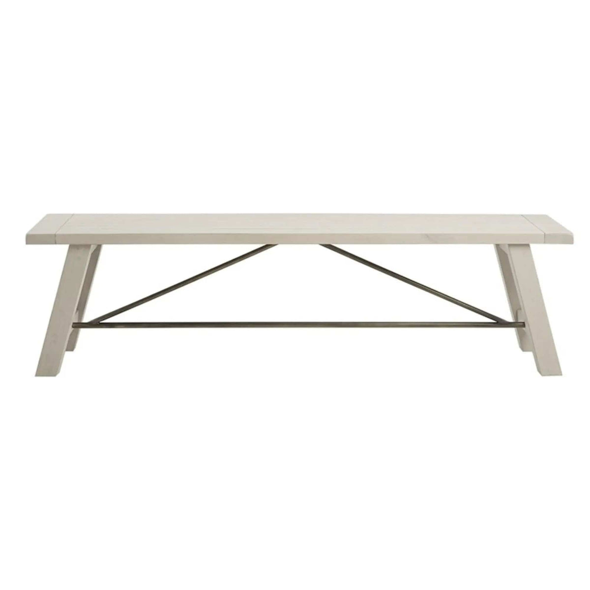 Sonoma Dining Bench | 17 x 66 x 18 in | Solid Wood & Metal | Dining Room
