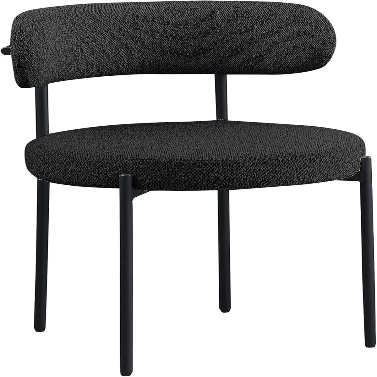 Upholstered Kitchen Chairs | Fabric Upholstery | Metal Legs | Set Of 2