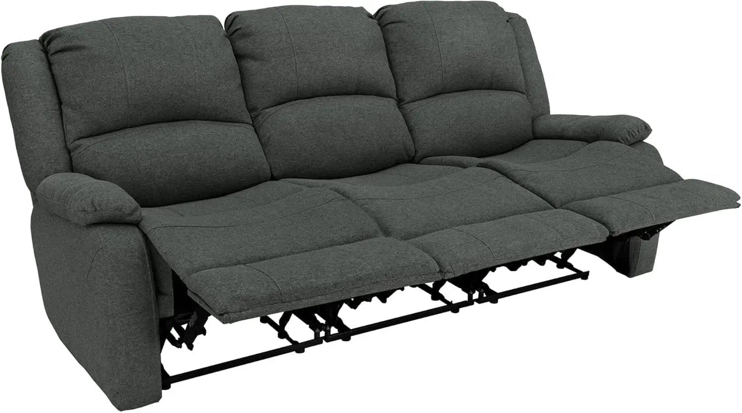 80-Inch RV Triple Recliner Sofa With Convertible Console from PriceLows™