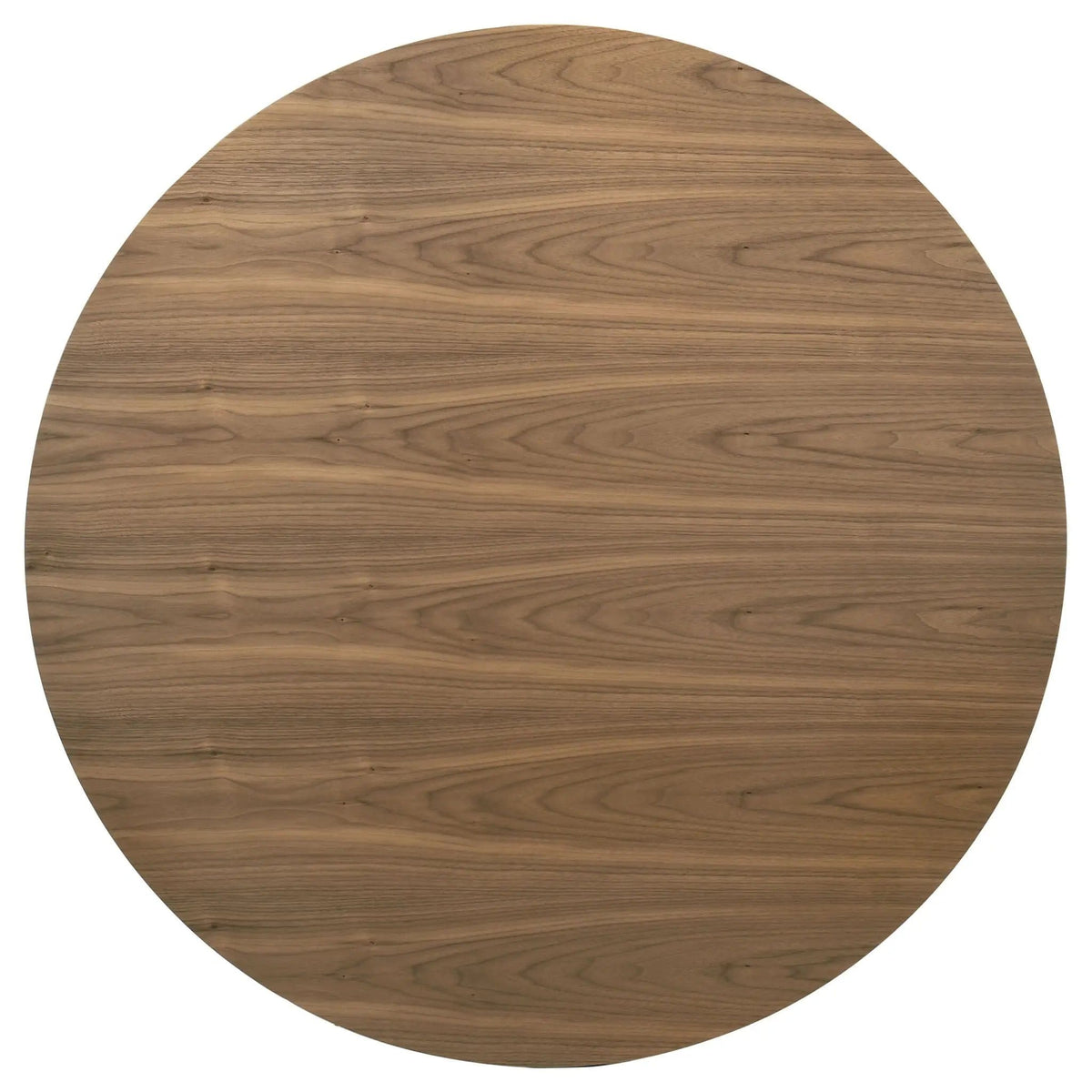 Crestmore 46-inch Round Wood Dining Table | 45.75 x 45.75 x 30 in | Walnut & Veneer | Walnut