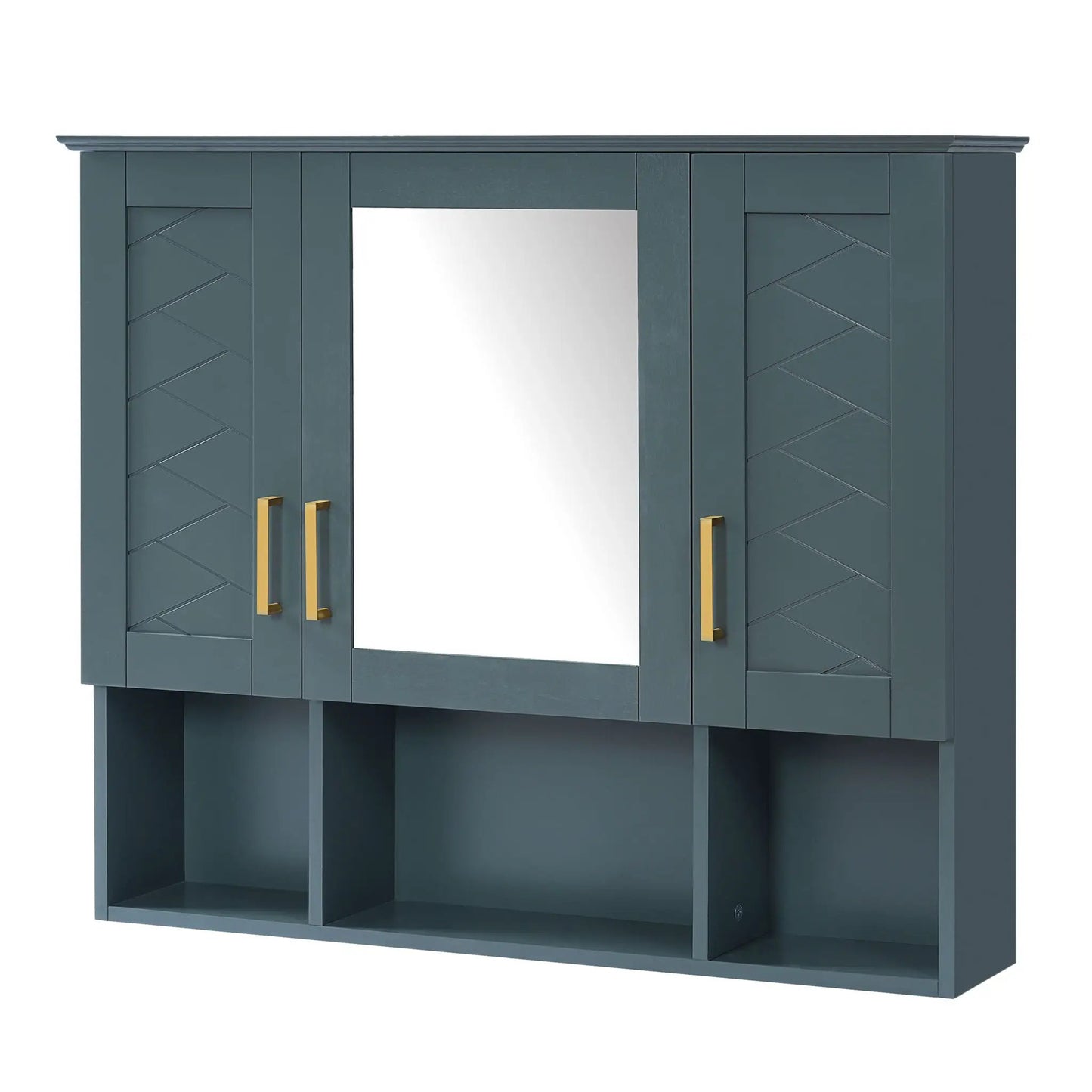 Modern Wall Mounted Medicine Cabinet With Adjustable Shelves, Soft Close Doors, High Define Mirror from PriceLows™