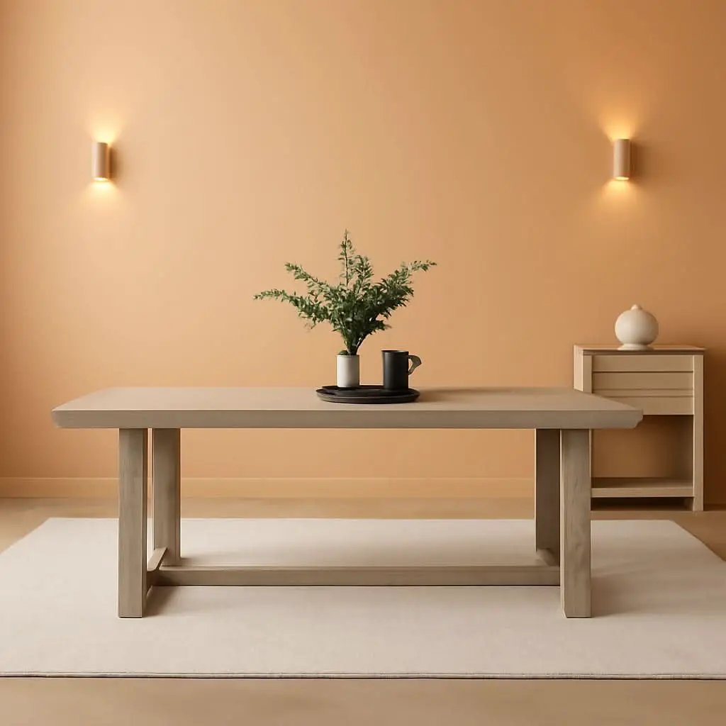 72 Inch Farmhouse Solid Wood Dining Table Rectangular Kitchen Table from PriceLows™