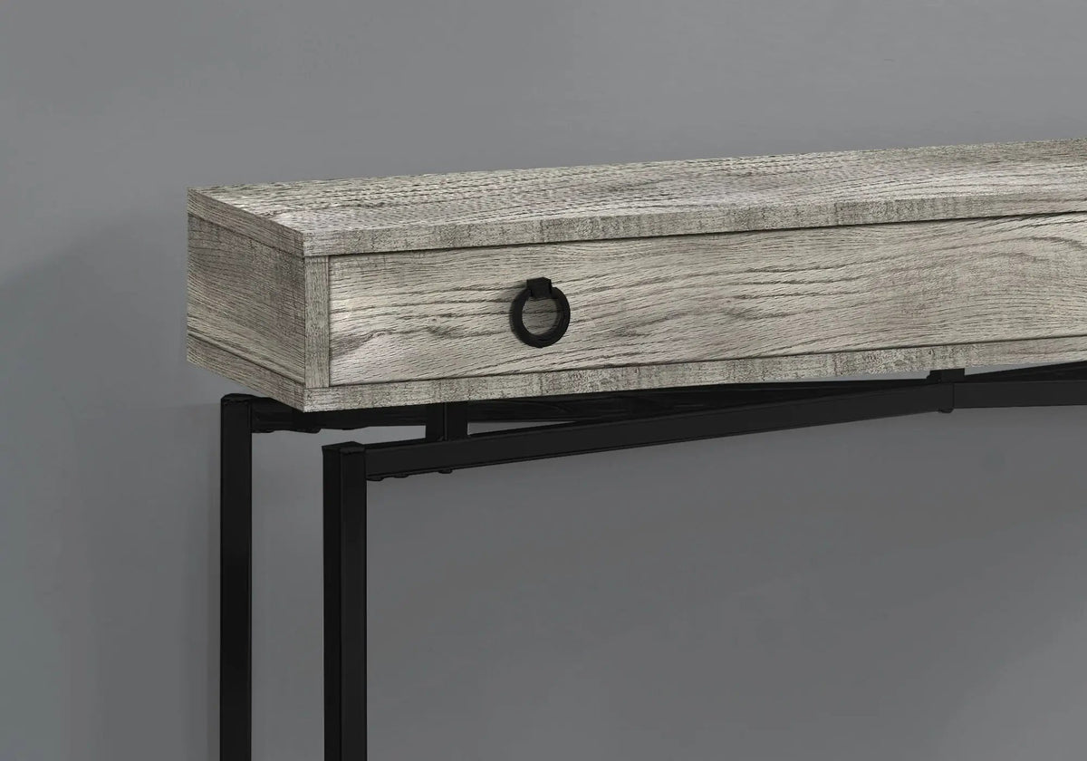 Entryway Console Table | 42.5 Inch Width | Large Storage Drawer | Reclaimed Barn Style Finish