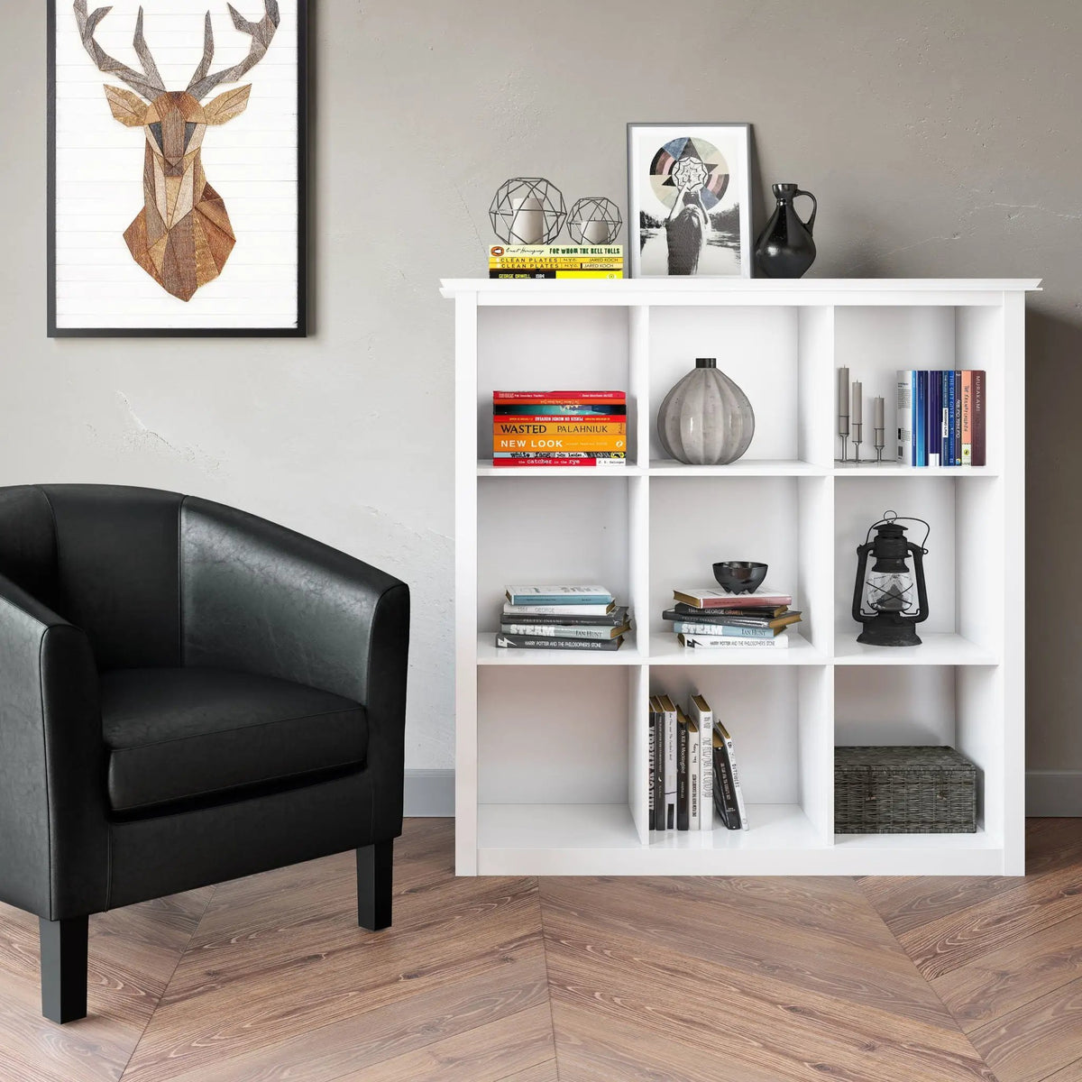 Artisan Cube Storage | Handcrafted Solid Wood | Glazed NC Lacquer Finish | Large Storage Cubbies