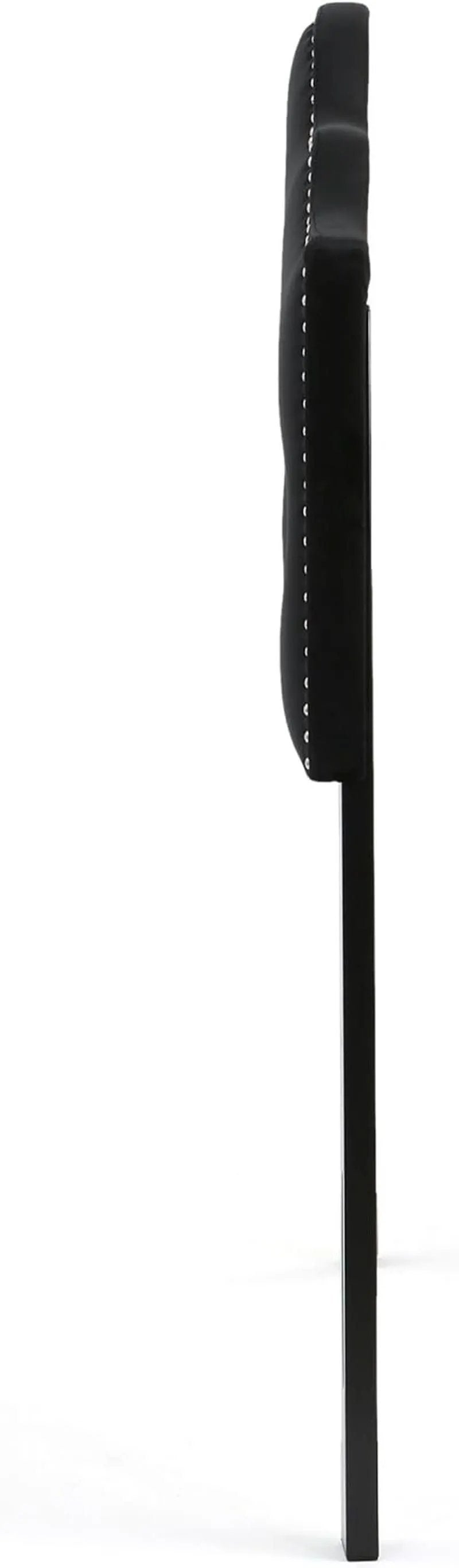Contemporary Black Velvet Headboard with Button Tufted Design from PriceLows™