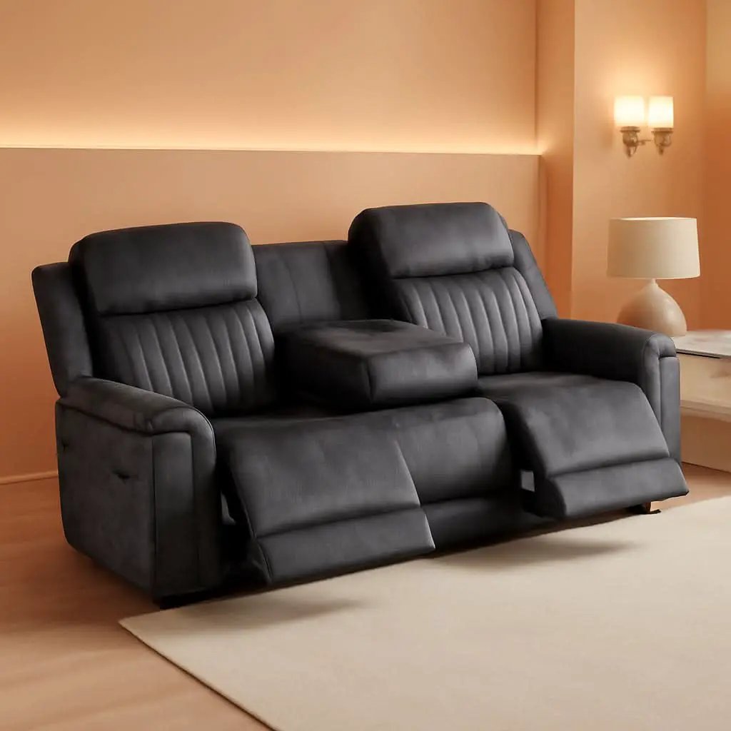Zero Gravity Power Reclining Sofa Grey With USB Ports from PriceLows™