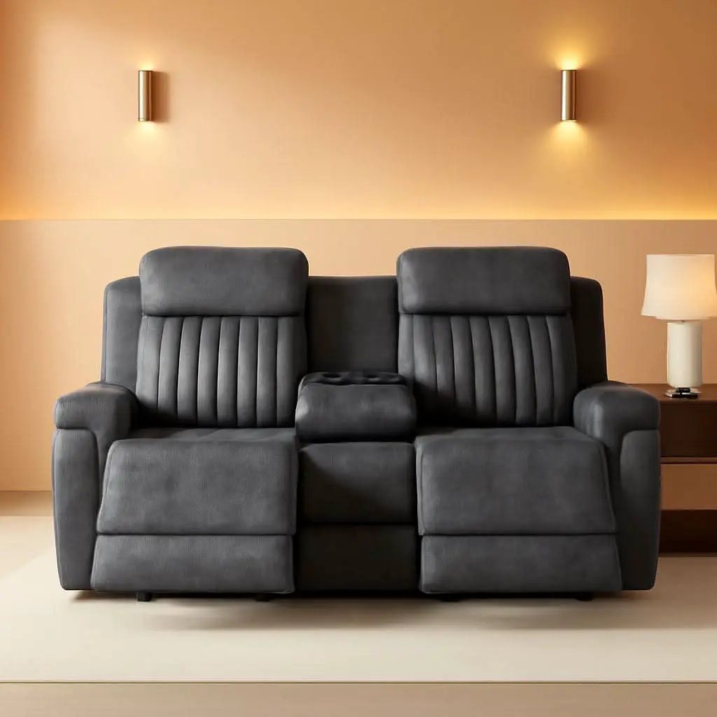 Grey Power Reclining Sofa With Zero Gravity USB Ports from PriceLows™