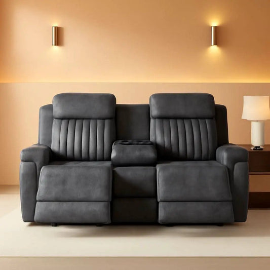 Grey Power Reclining Sofa With Zero Gravity USB Ports from PriceLows™